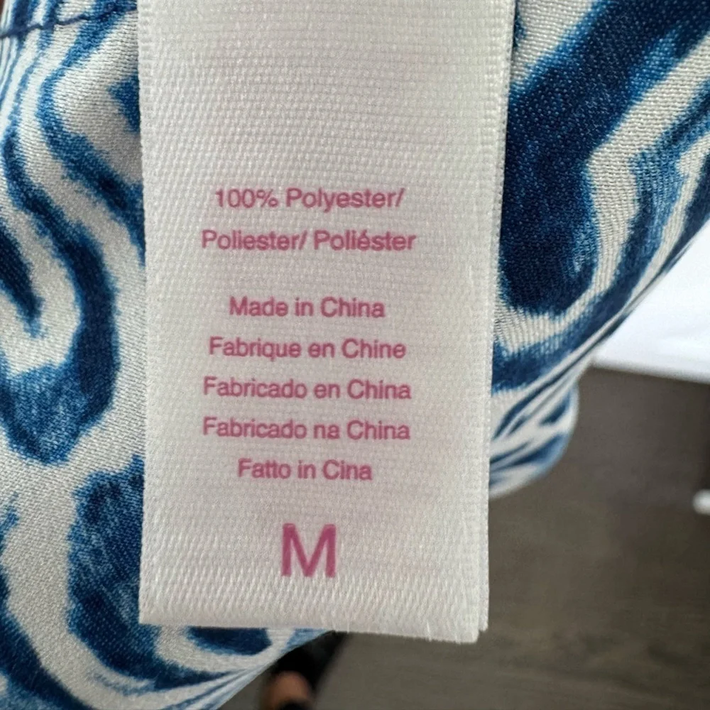 Oscar de la Renta Pink Label Blue Robe Size M - Picture 6 of 6